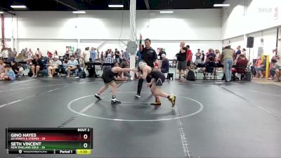 80 lbs Round 1 (4 Team) - Gino Hayes, U2 Starts & Stripes vs Seth Vincent, New England Gold