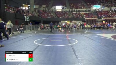 127 lbs Semifinal - Tristan Cox, Pioneer Wrestling Club vs Noah Hopkins, Montana Disciples