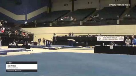 Sai Nitta - Floor, Premier West IL - 2021 USA Gymnastics Development Program National Championships
