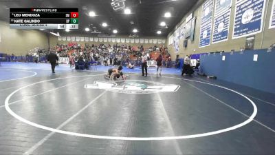 126 lbs Cons. Round 4 - Nate Galindo, Dos Palos vs Leo Mendoza, Santa Maria