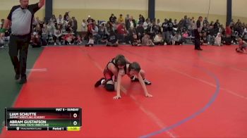 85 lbs Champ. Round 2 - Abram Gustafson, Winneconne Youth Wrestling vs Liam Schutte, Summit Wrestling Academy