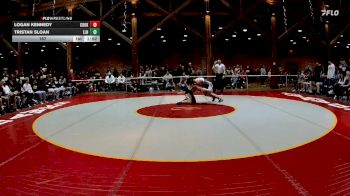 157 lbs Round 1 (16 Team) - Tristan Sloan, East Jackson HS vs Logan Kennedy, Cook