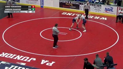 103 lbs Consi Of 8 #2 - James Yonushonis, State College vs Jameson Shawver, Penns Valley
