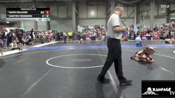100 lbs Quarterfinal - Sawyer Freisberg, Caney Valley vs Gavin Williams, MAC