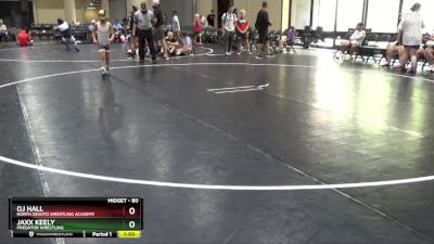 80 lbs Semifinal - Jaxx Keely, Predator Wrestling vs Oj Hall, North DeSoto Wrestling Academy