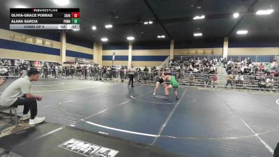 109 lbs Consi Of 4 - Olivia-Grace Porras, Savage House WC vs Alana Garcia, Poway Elite