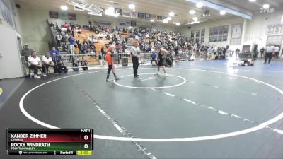 175 lbs Quarterfinal - Rocky Windrath, Fountain Valley vs Xander Zimmer, Cypress