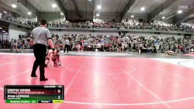 150 lbs Cons. Round 2 - Griffin Weber, Richmond Youth Wrestling Club-AA vs Ryan Hopkins, Unaffiliated