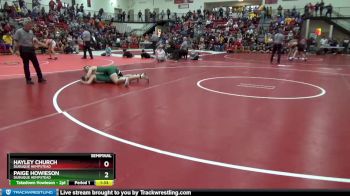 155 lbs Semifinal - Paige Howieson, Dubuque Hempstead vs Hayley Church, Dubuque Hempstead