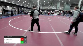 102 lbs Semifinal - Chase Smith, Mat Assassins Gray vs Logan Worth, Sly Fox Wrestling Club Gray