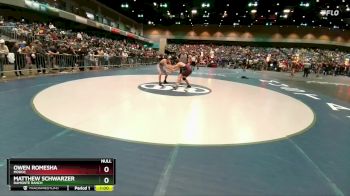 150 lbs Prelim - Matthew Schwarzer, Damonte Ranch vs Owen Romesha, Modoc