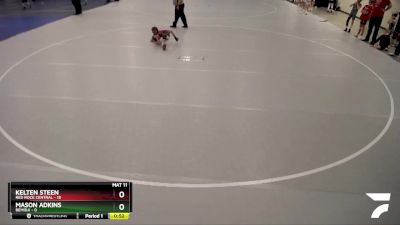 60 lbs Placement (4 Team) - Kelten Steen, Red Rock Central vs Mason Adkins, Bemidji