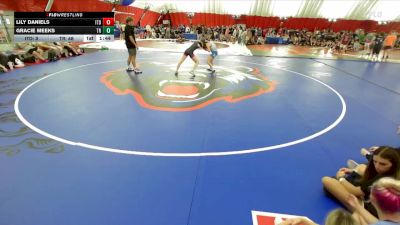 107 lbs Round 7 (10 Team) - Lily Daniels, Illinois Top Dawg vs Gracie Meeks, Franklin Central