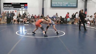 43 lbs Rr Rnd 1 - Avery Riley, MPOWER Girls Wrestling Club - W vs Brooke Dixon, CT Whale - W