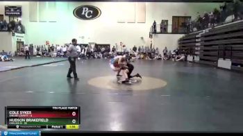 160 lbs Placement Matches (8 Team) - Hudson Brakefield, Chelsea B vs COLE SYKES, Shelby County