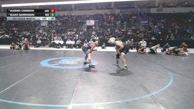 5A 215 lbs 1st Place Match - Elijah Gawronski, Volcano Vista vs Alessio Cisneros, Las Cruces