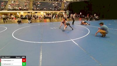 7th - 8th grade - 93 Cons. Round 2 - Case Thompson, Sebolt Wrestling Academy vs Benton Schwarck, Immortal Athletics WC