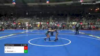 60 lbs Quarterfinal - Rebel Silcox, Contenders Wrestling vs Charley Novosad, Bixby Youth WC