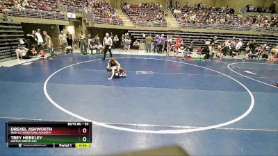 53 lbs Cons. Round 4 - Trey Merkley, Uintah Wrestling vs Drexel Ashworth, Iron Co Wrestling Academy