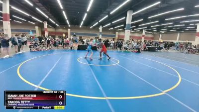 136 lbs Round 3 - Isaiah Joe Foster, Best Trained Wrestling vs Takoda Fetty, Cardinal Wrestling Club