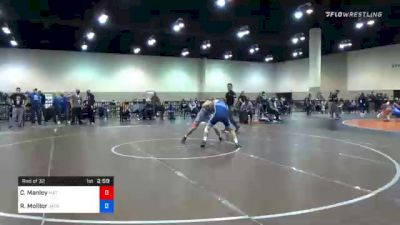 65 kg Prelims - Cole Manley, Mat Town USA vs Rylee Molitor, Jackrabbit Wrestling Club