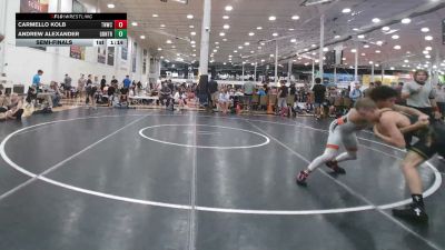 128 lbs Semifinal - Carmello Kolb, TNWC Silver Fox - HSC vs Andrew Alexander, GT Kombat - HSC