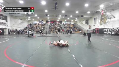 113 lbs Quarterfinal - Anthony Hernandez, Santa Ana vs Jordan Duszynski, Lutheran/Orange