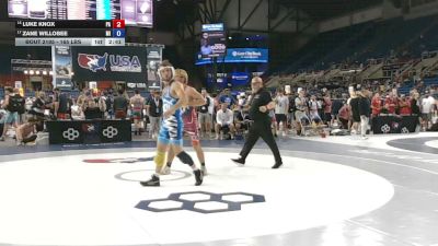 165 lbs Cons. Rd Of 16 - Luke Knox, Pennsylvania vs Zane Willobee, Michigan