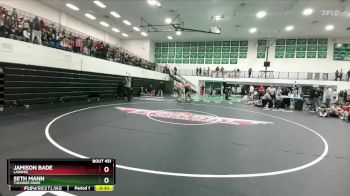 285 lbs Cons. Semi - Seth Mann, Thunder Ridge vs Jamison Bade, Laramie