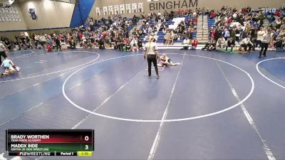 76 lbs Quarterfinal - Maddx Ihde, Uintah Jr High Wrestling vs Brady Worthen, Team Pride Academy