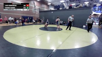 112 lbs Round 1 - Jack Edmunson, Middleton Wrestling Club vs Romeo Barba, Fighting Squirrels Wrestling Club