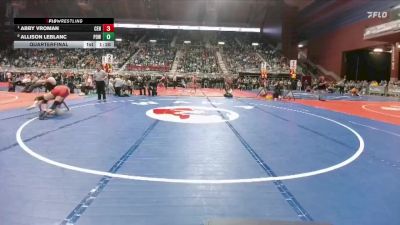 110 lbs Quarterfinal - Abby Vroman, Cheyenne Central vs Allison LeBlanc, Powell