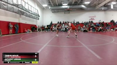 157 lbs Cons. Round 1 - `Timbur Wolfe, Central - Grand Junction vs Anthony Ligrani, Lutheran