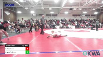 58 lbs Quarterfinal - Stryker Hawk, Salina Wrestling Club vs Lincoln VanTuyl, R.A.W.