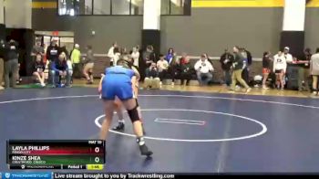 110 lbs Cons. Round 2 - Layla Phillips, Mason City vs Kinze Shea, Crestwood, Cresco