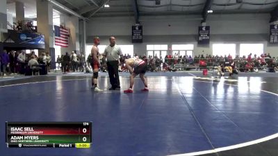 174 lbs Champ. Round 1 - Isaac Sell, Muskingum University vs Adam Myers, Ohio Northern University
