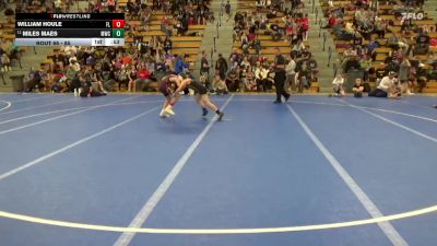 85 lbs Cons. Round 4 - Miles Maes, Mollitium Wrestling Club vs William Houle, Forest Lake