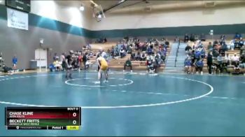 106 lbs Quarterfinal - Beckett Fritts, Zionsville West Middle vs Chase Kline, Avon South