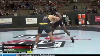 197 lbs Champ. Round 1 - Justin Osler, American International vs Tereus Henry, Fort Hays State
