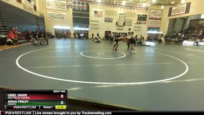 157 lbs Cons. Semi - Kenai Finley, Wapato vs Uriel Warr, East Valley (Yakima)