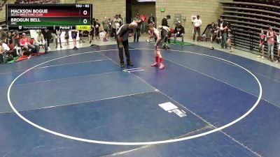 82 lbs Cons. Round 3 - Mackson Bogue, Delta Wrestling Club vs Brogun Bell, JWC