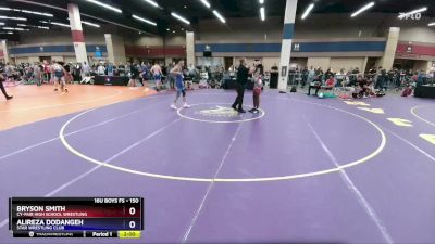 150 lbs Champ. Round 2 - Bryson Smith, Cy-Fair High School Wrestling vs Alireza Dodangeh, Star Wrestling Club