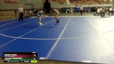 D4-120 lbs Cons. Round 1 - Justin Yazzie, Monument Valley vs Thomas Rodriguez, Bagdad HS