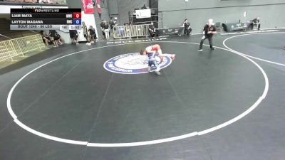 86 lbs Cons. Round 3 - Liam Maya, Madera Wrestling Club vs Layton Magana, Redwood Wrestling Club