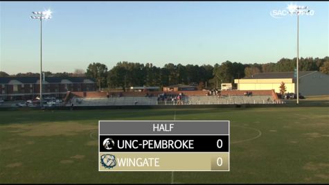 Replay: UNC Pembroke vs Wingate | Oct 23 @ 5 PM