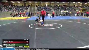 53 lbs Cons. Round 1 - Jahmir Dean, Askeo vs Maverick Gomes, Team Umpqua Wrestling