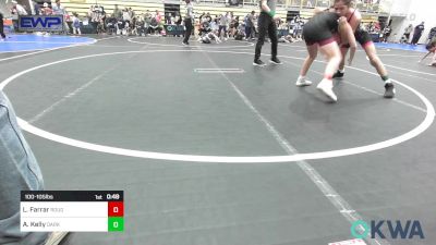 100-105 lbs Rr Rnd 3 - Lawson Farrar, Rough Riders vs Ammar Kelly, Darko Valley Wolf Pack