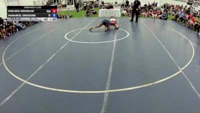 100 lbs Chelsea Dressler, Pennsylvania Blue vs Hananeel Gregoire, Florida