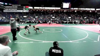 85 lbs Champ. Round 2 - Luke Mittendorf, WSW1 vs Christian Ehlers, SLW1