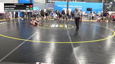 91 lbs Round Of 16 - Lucas Stover, Glen Rock vs Kenaz Page, Martinsburg